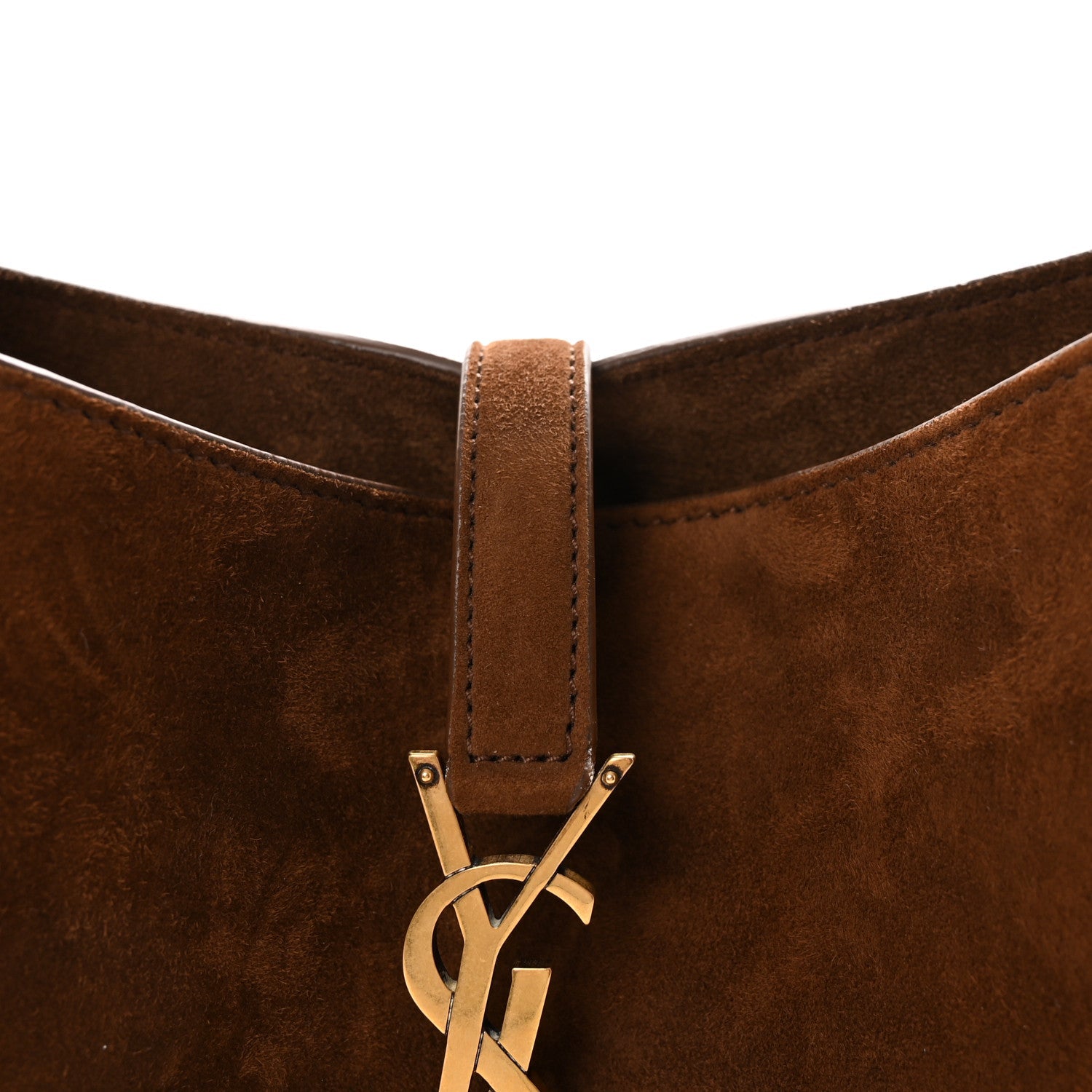 Suede Shearling Small Le 5 A 7 Soft Hobo Dark Sigaro Natural Beige