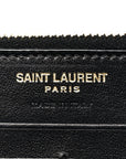 Calfskin Crocodile Embossed Monogram Uptown Wallet Black