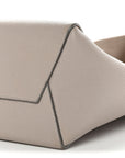 Soft Grained Calfskin Small Sangle Bucket Bag Light Taupe