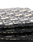Oblique Saddle Pouch With Strap Navy Blue