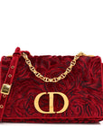 Velvet Rose Medium Caro Bag Rouge
