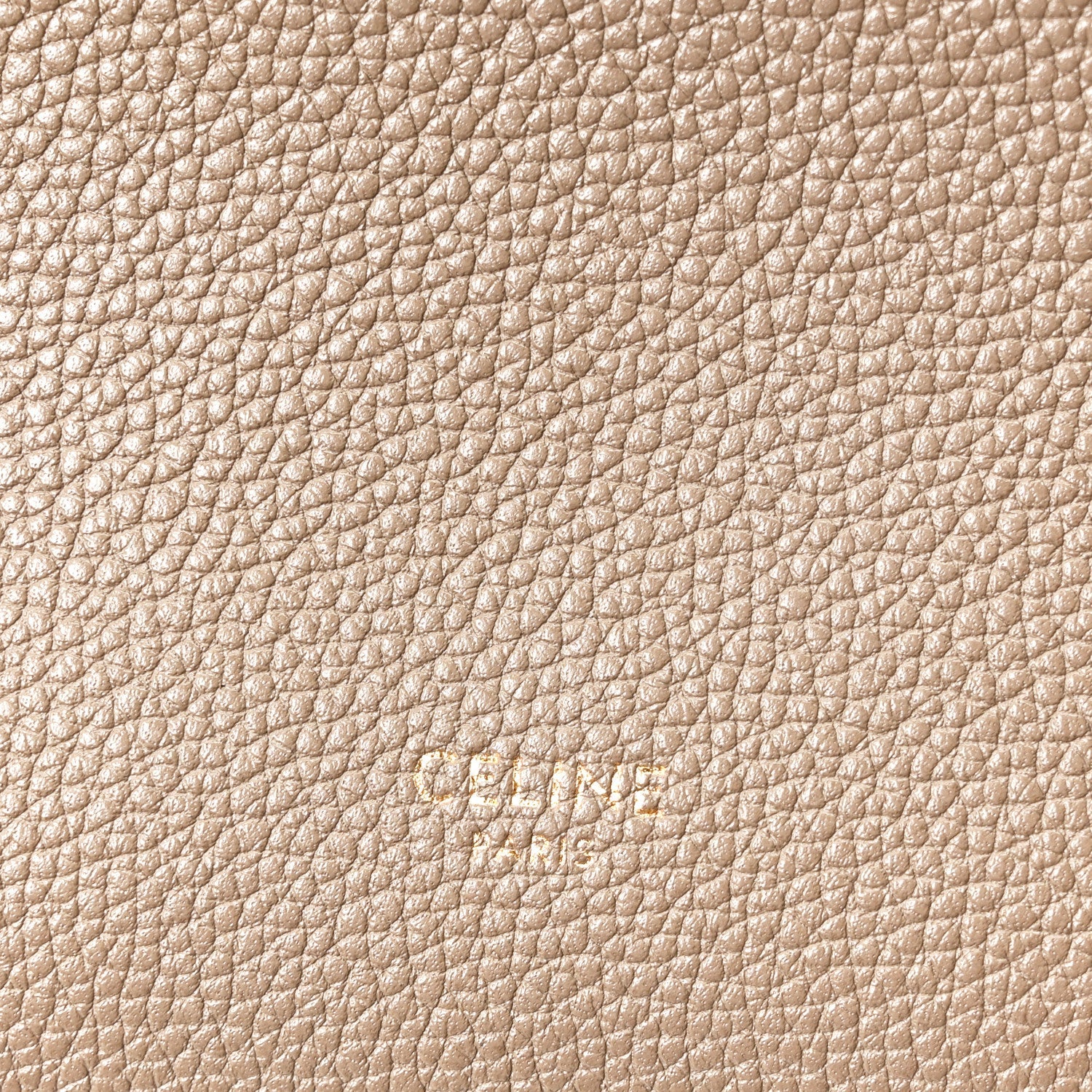 Soft Grained Calfskin Small Sangle Bucket Bag Taupe