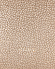 Soft Grained Calfskin Small Sangle Bucket Bag Taupe