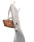 Supple Shiny Lambskin Small New Luggage Soft Tan