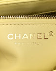 Lambskin Quilted Small Trendy CC Flap Dual Handle Bag Yellow