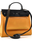 Vache Hunter Toile Herbag Zip 31 PM Jaune D'Or Bleu Izmir