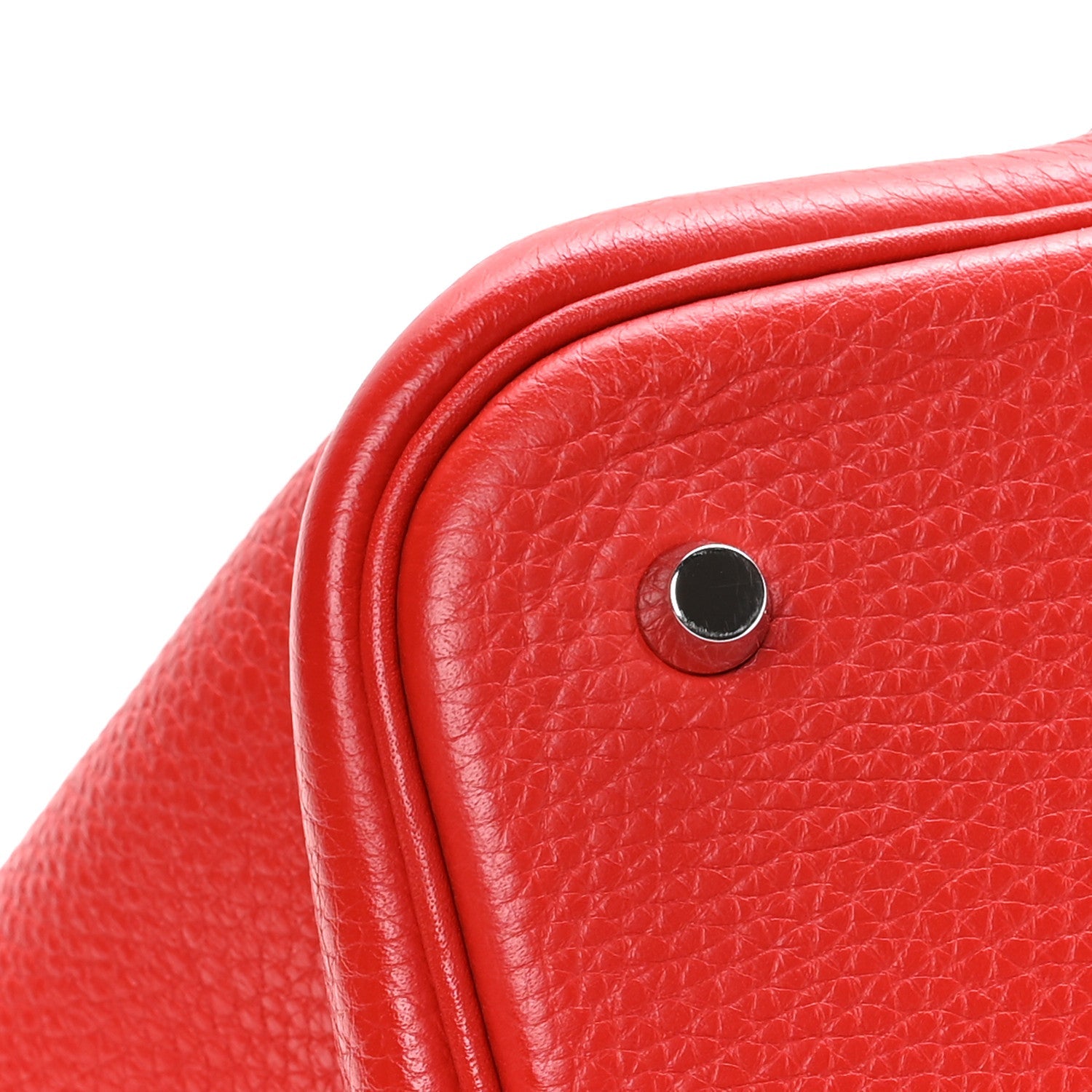 Taurillon Clemence Picotin Lock 22 MM Rouge Tomate