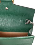 Dollar Calfskin Crystal Super Mini Dionysus Shoulder Bag Emerald