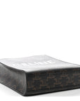 Triomphe Canvas Calfskin Mini Vertical Cabas Tan