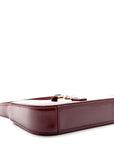 Patent Calfskin Le 5 A 7 Mini Hobo Red Grenat