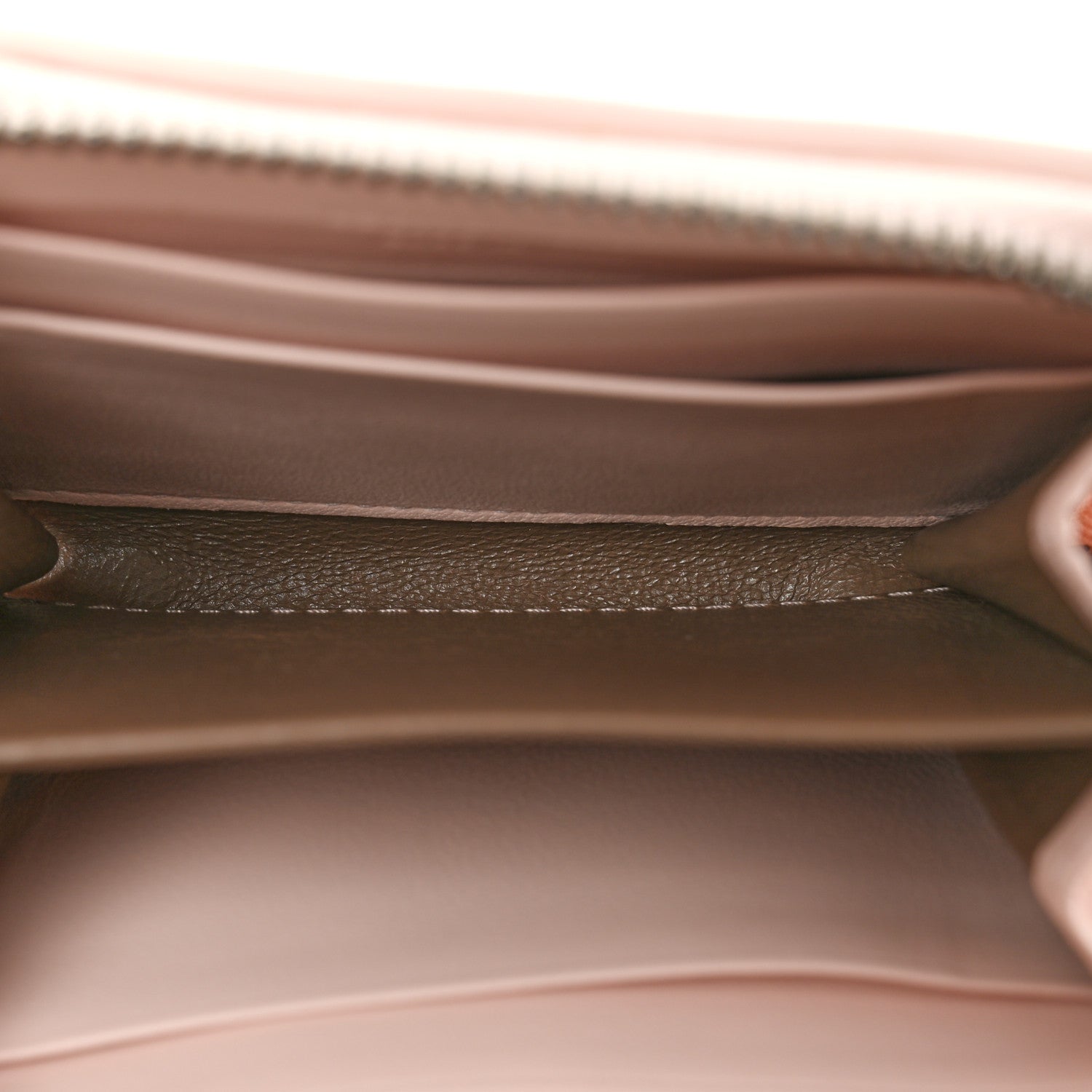 Nappa Intrecciato Small Bi-Fold Zip Wallet Pink