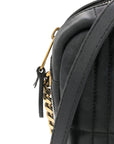 Lambskin Quilted Small Lola Camera Bag Black