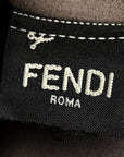 Vitello Century Matte F is FNDI Stamp Patch Bi-Color Grande Mon Tresor Bucket Bag Black Maya Fragola