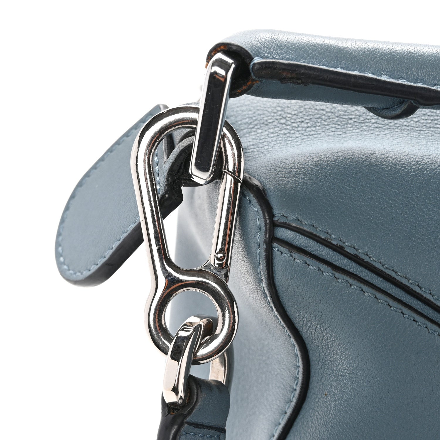 Calfskin Small Puzzle Bag Stone Blue