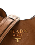 Vitello Daino Hobo Messenger Bag Caramel