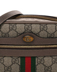 GG Supreme Monogram Web Mini Ophidia Shoulder Bag Brown