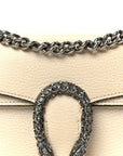 Dollar Calfskin Crystal Small Dionysus Shoulder Bag Mystic White