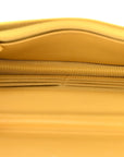 Lambskin Quilted Wallet On Chain WOC Yellow