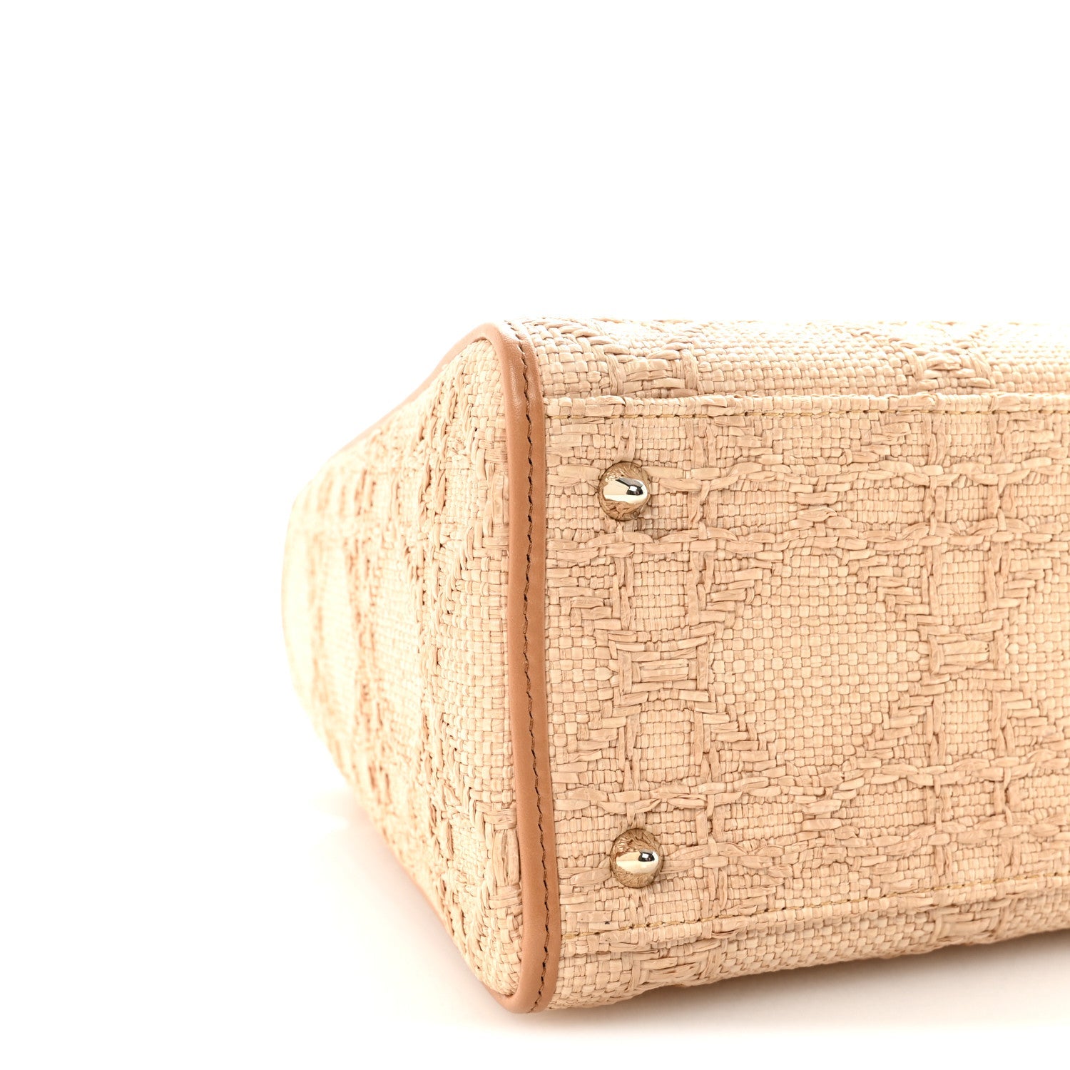 Raffia Medium Lady D1OR Bag Beige