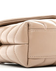 Calfskin Y Quilted Monogram Toy Loulou Crossbody Bag Dark Beige