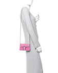 Velvet Crystal Super Mini Dionysus Shoulder Bag Malva