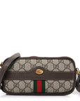 GG Supreme Monogram Web Mini Ophidia GG Bag Brown