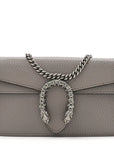 Dollar Calfskin Crystal Super Mini Dionysus Shoulder Bag Dusty Grey Black Diamond