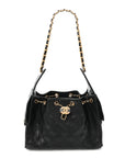 Caviar Quilted Small CHNL 25 Handbag Black
