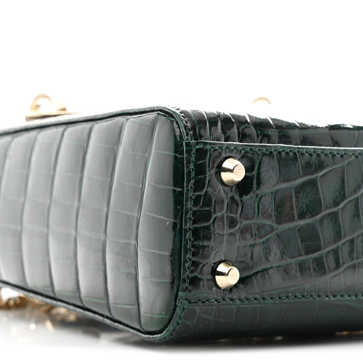 Alligator Crystal Mini Lady D1OR Dark Green