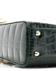 Alligator Crystal Mini Lady D1OR Dark Green