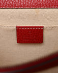 Dollar Calfskin Crystal Web Medium Dionysus Bamboo Top Handle Bag Hibiscus Red Black Diamond