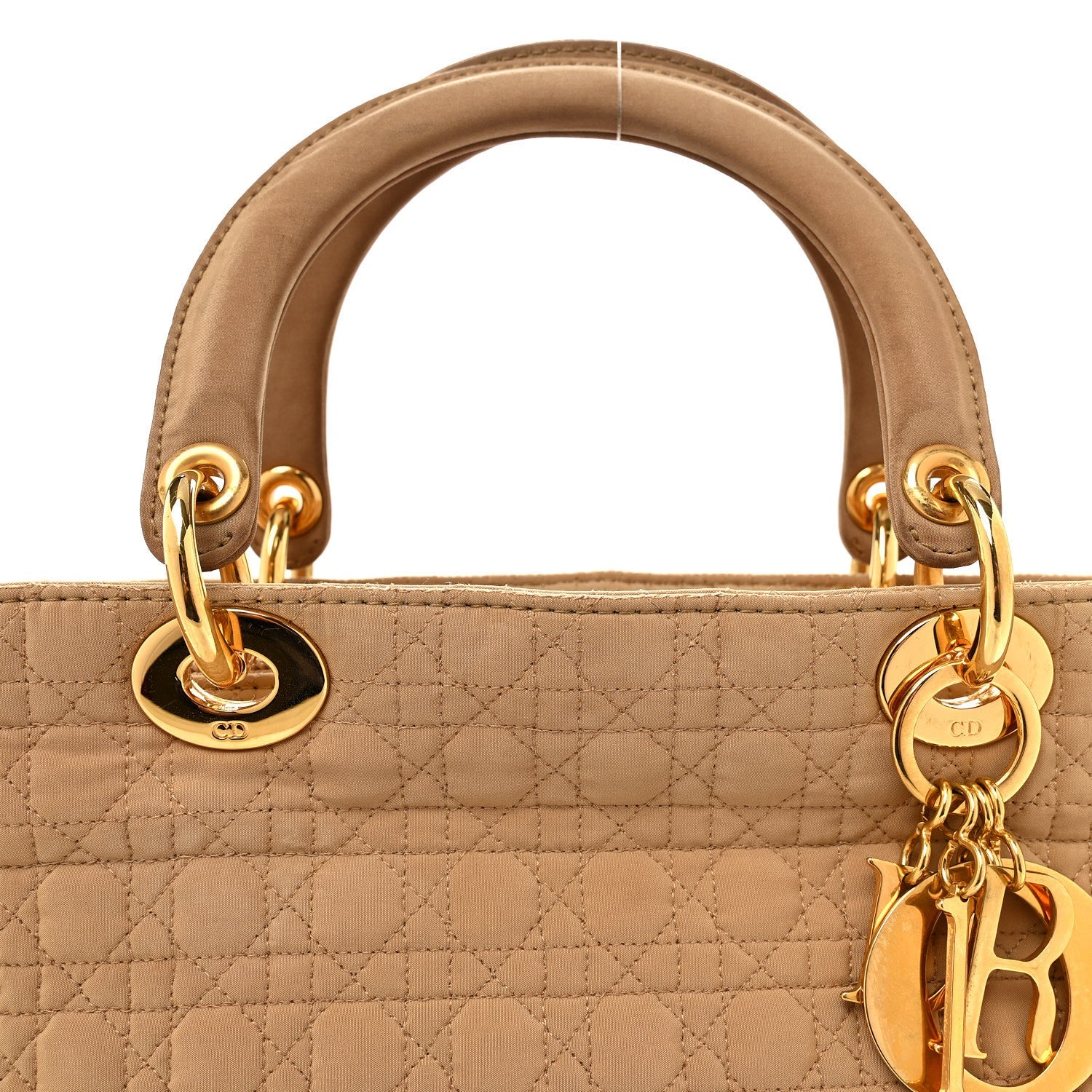 Nylon Cannage Large Lady D1OR Tan
