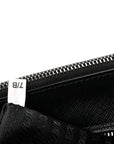 Saffiano Lux Monochrome Large Galleria Double Zip Tote Black