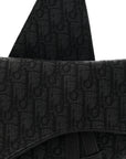 Oblique Mens Saddle Bag Black
