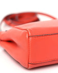 Shiny Nappa Micro Peekaboo Iconic Satchel Rosso Pimento