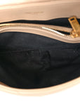 Calfskin Y Quilted Monogram Small Loulou Chain Satchel Dark Beige