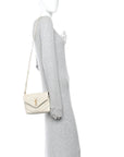 Calfskin Y Quilted Monogram Toy Loulou Crossbody Bag Crema Soft