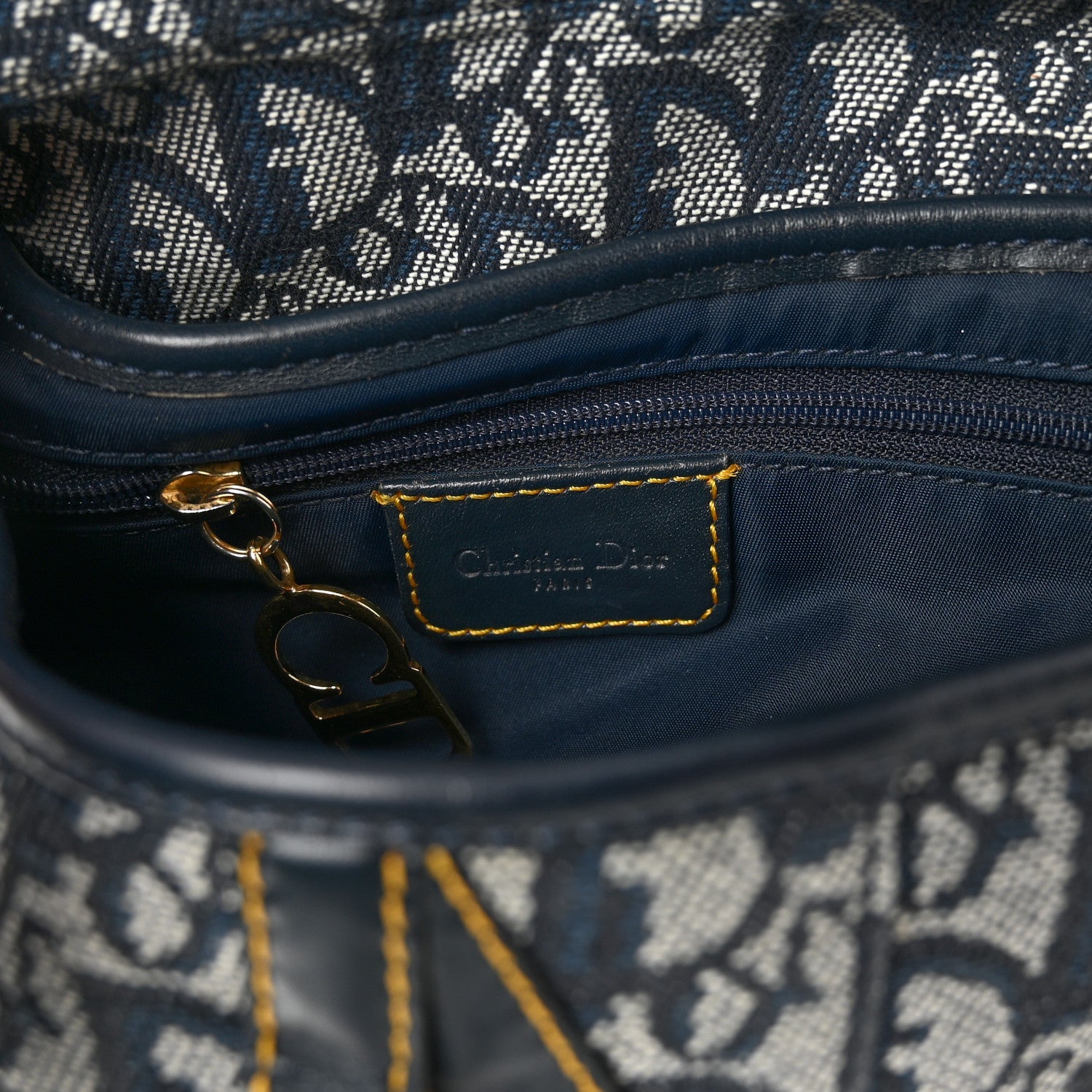 Monogram Saddle Bag Blue