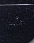 GG Supreme Monogram Textured Dollar Calfskin Mini Dionysus Chain Wallet Beige Blue
