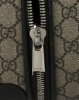 GG Supreme Monogram Four Wheel Suitcase Black