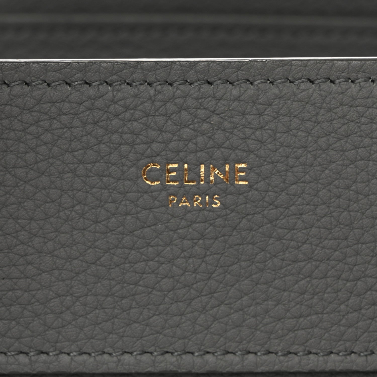 Baby Drummed Calfskin Micro Luggage Kohl