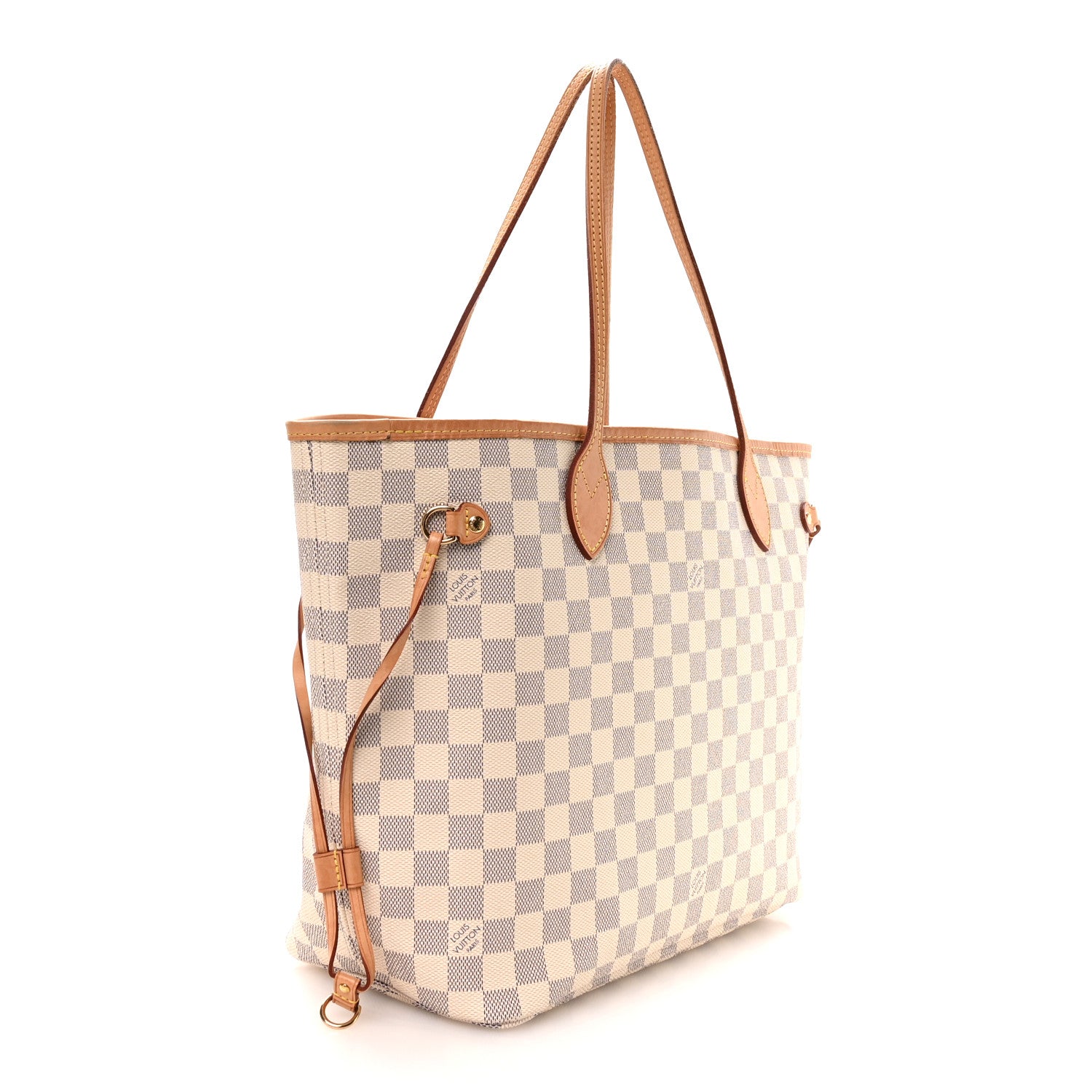 Damier Azur Neo Neverfull MM Rose Ballerine