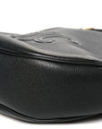 Supple Calfskin Cuir Triomphe Medium Heloise Shoulder Bag Black