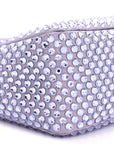 Satin Crystal Mini Re-Edition 2000 Bag Glicine
