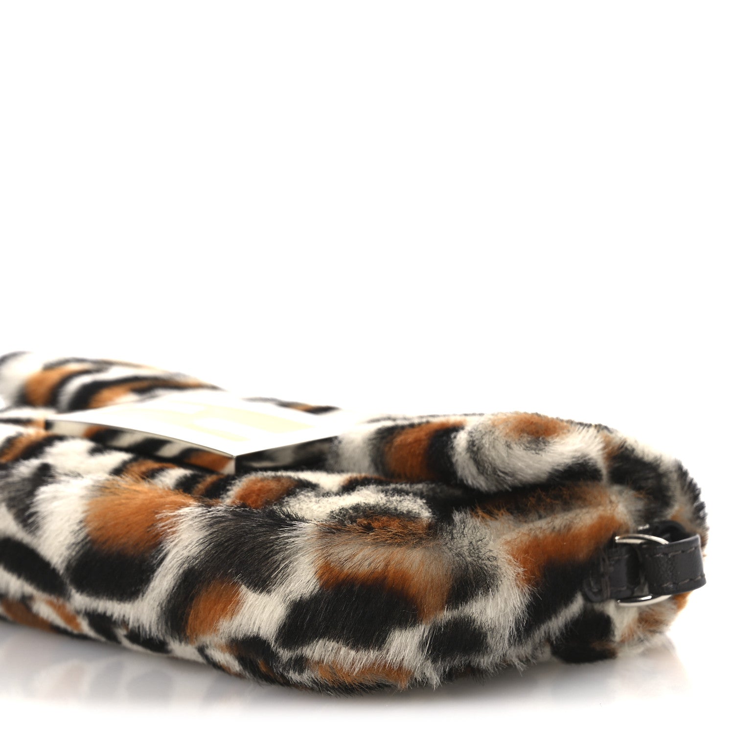 Calf Hair Leopard Print Phone Baguette Moro