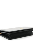 Calfskin Mini GG Marmont Chain Wallet Black