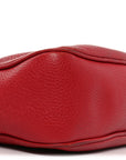 Pebbled Calfskin Small Soho Disco Bag Tabasco Red