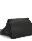 Grained Calfskin Medium Phantom Luggage Black