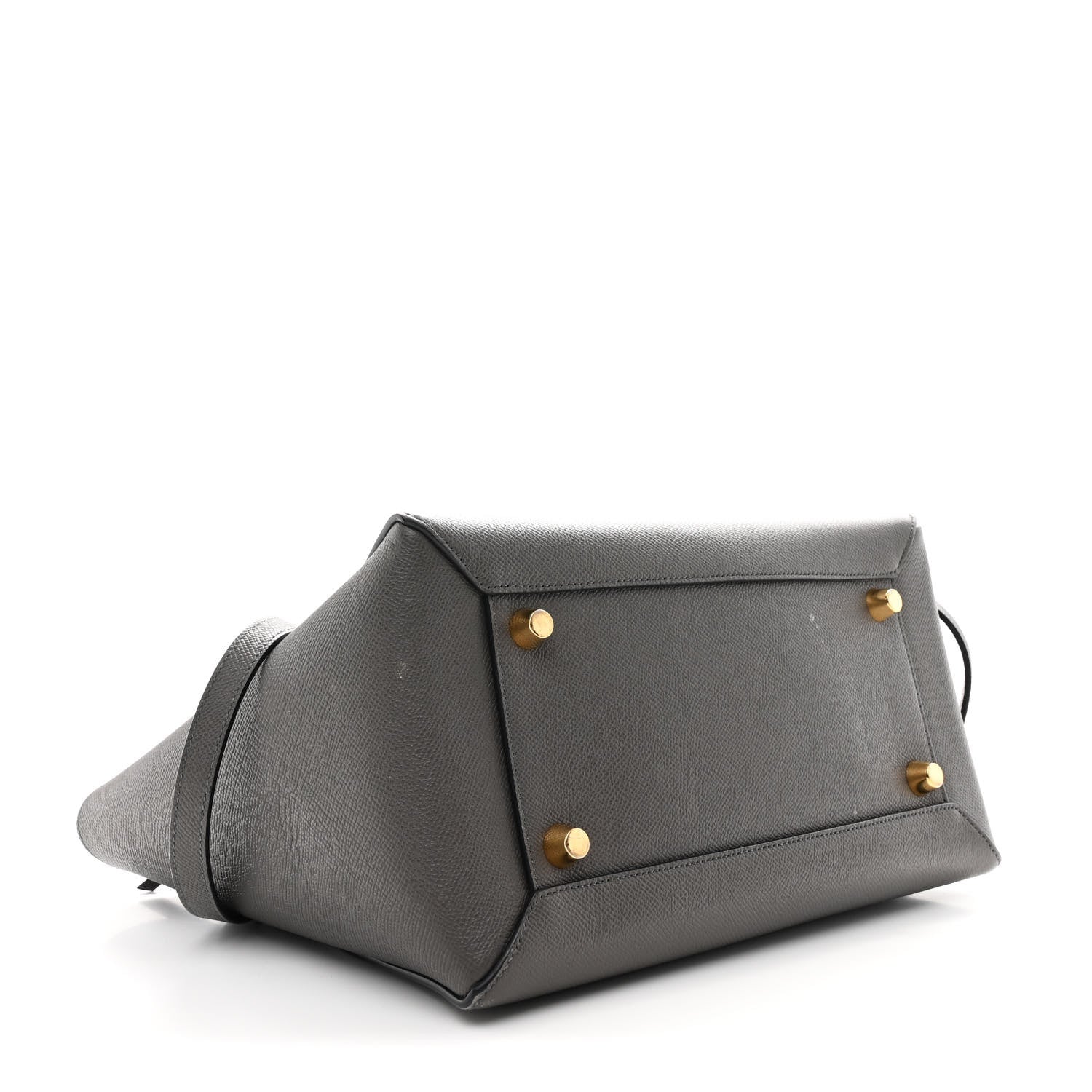 Grained Calfskin Mini Belt Bag Grey