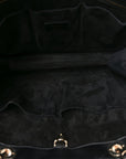 Calfskin Archicannage Large Essential Tote Black